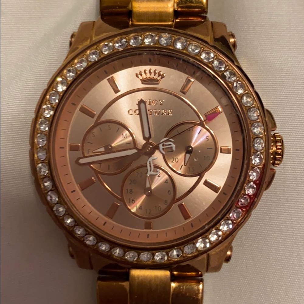 Juicy couture rose gold watch
